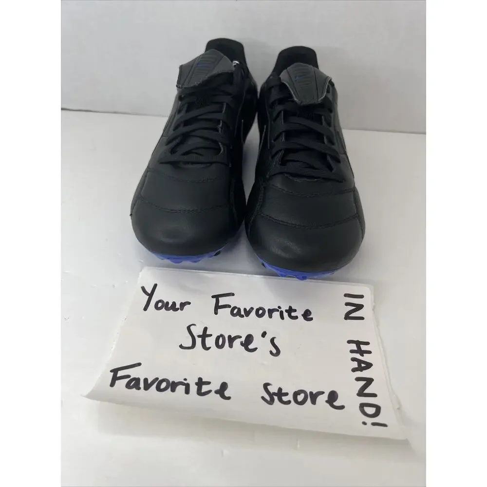 Nike Premier 3 FG Soccer Cleats Black Blue AT5889-007 Size Men's 6.5 Women's 8